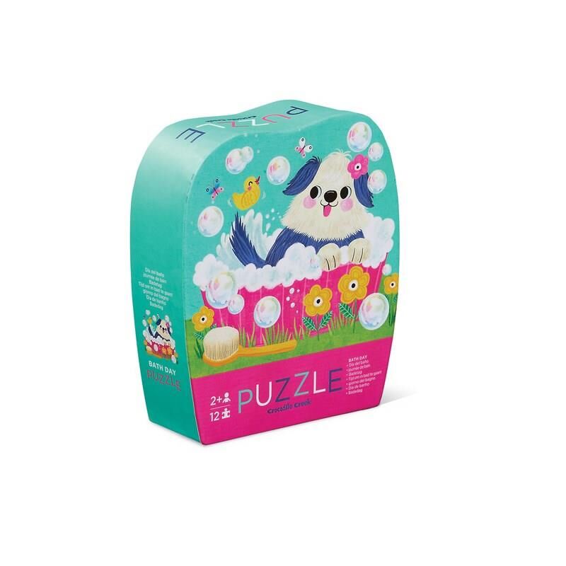 Crocodile Creek Mini Puzzle Banyo Günü 12 Parçalı Yapboz