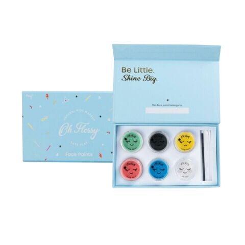 Oh Flossy Çocuk Doğal Yüz Boyama Seti / Superheroes