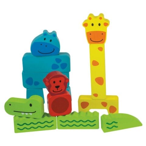 Beleduc Mini Hayvanlar Ahşap Puzzle (14 Parça) 18+Ay İnce Motor