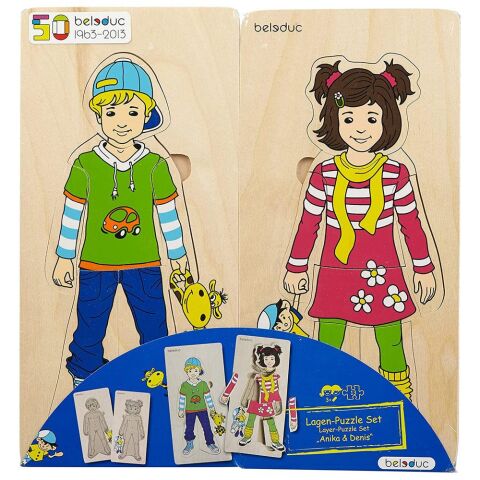 Beleduc Vücudumuzu Tanıyalım Ahşap Puzzle – Anika ve Denis