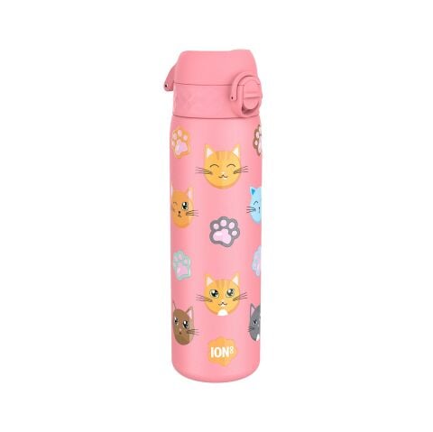 Ion8 - Paslanmaz Çelik İnce Suluk - Kediler - 600 ml - Sızdırmaz