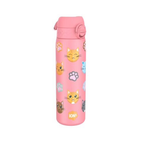 Ion8 - Paslanmaz Çelik İnce Suluk - Kediler - 600 ml - Sızdırmaz