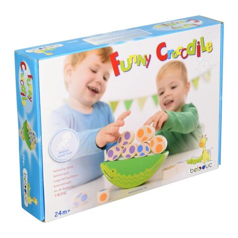 Beleduc Sevimli Timsah Denge Oyunu (13 Ahşap Parçalı)